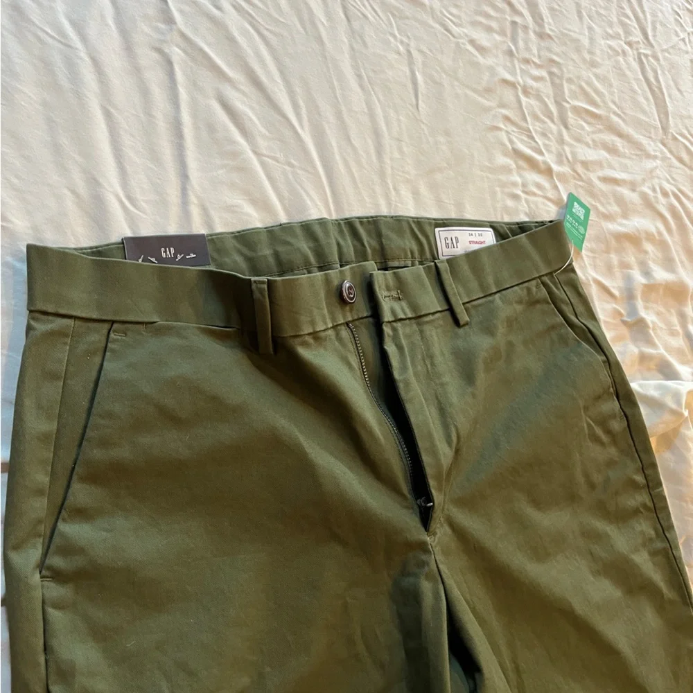 Gap green straight jeans - Picture 3 of 15